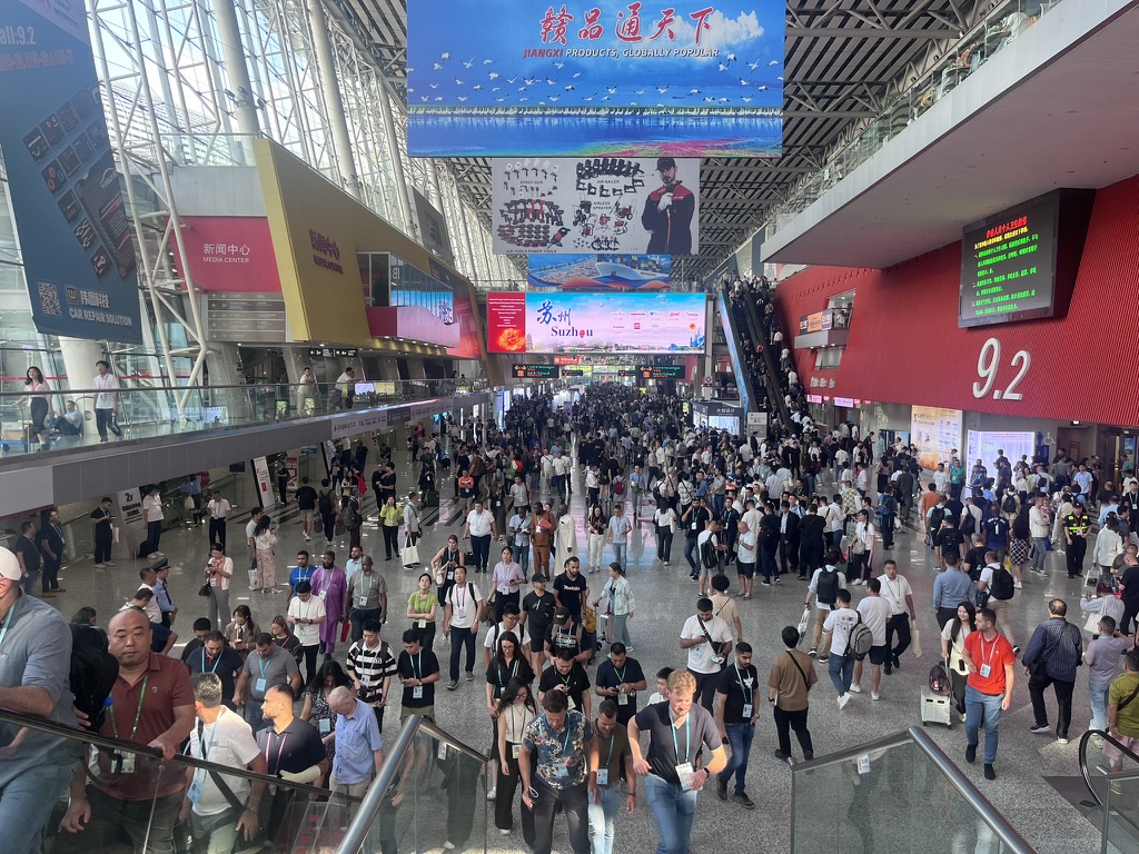 Pabellón concurrido en Canton Fair